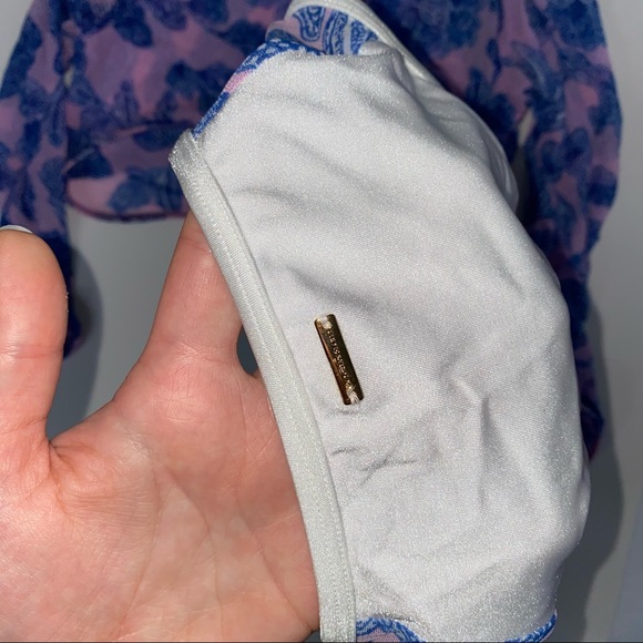 Victoria Secret White Purple Bathing Suit Size S - Picture 11 of 12